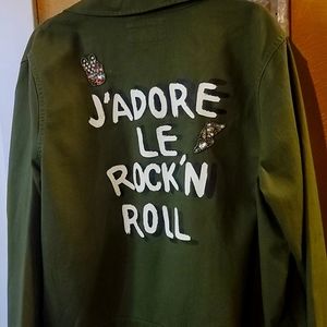 F21+ I Love/J’dore Le Rock N Roll Jacket